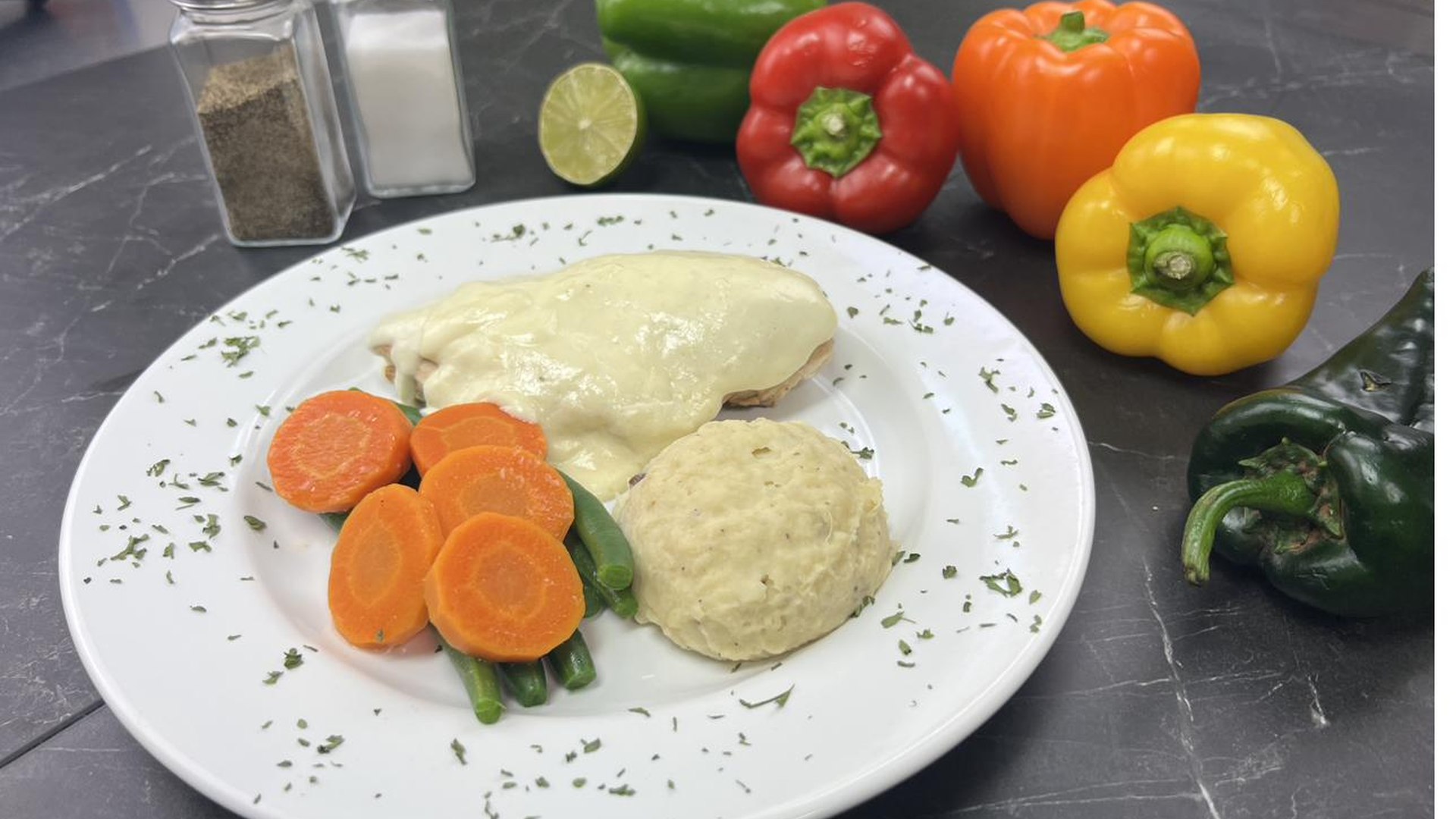 Cordon Bleu plate by Mary's Gourmet Catering